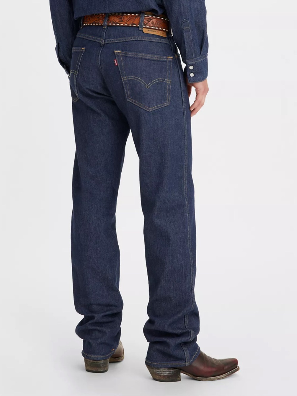 Levi’s Jeans Men's Sz 34 x 32 Western Fit Stretch Dark Blue Classic Casual Fall